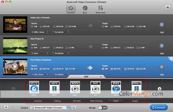 Aimersoft Video Converter For Mac