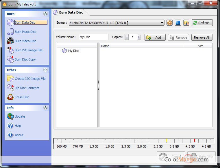http://www.colormango.com/audio-video/screenshot/burn-my-files-cd-dvd-burning-software_76413.png