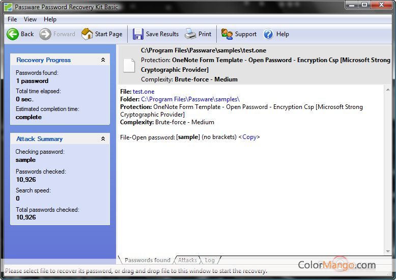 Onenote Password Recovery