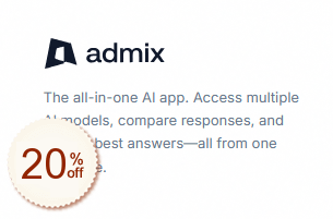 Admix AI Discount Coupon