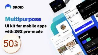 Droid Multipurpose UI Kit Discount Info