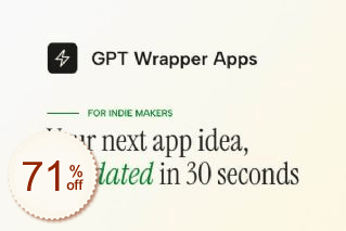 GPT Wrapper Apps Discount Coupon