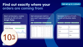 Origin Tracking Discount Coupon