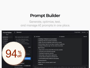 Prompt Builder Info sur l'escompte