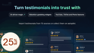 Reputon Testimonials Slider Discount Coupon