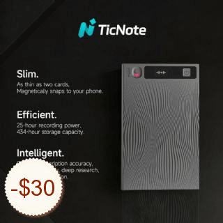 TicNote AI Voice Recorder Shopping & Trial