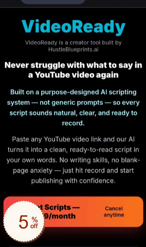 VideoReady Discount Coupon