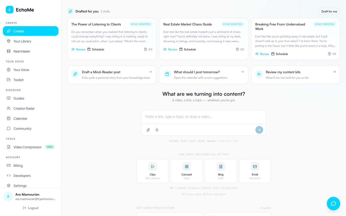 EchoMe Discount Coupon Screenshot