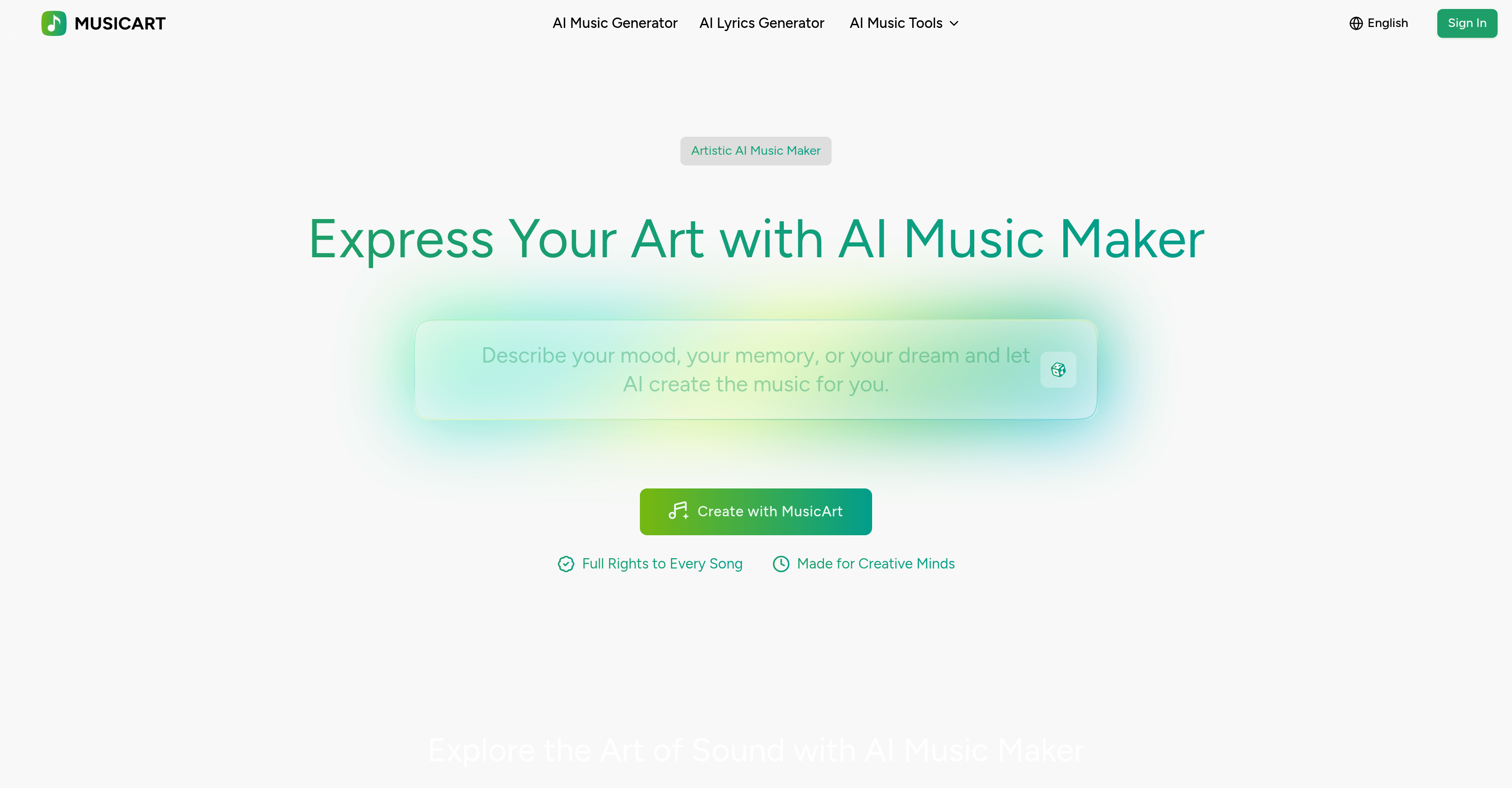 MusicArt AI Discount Coupon Screenshot