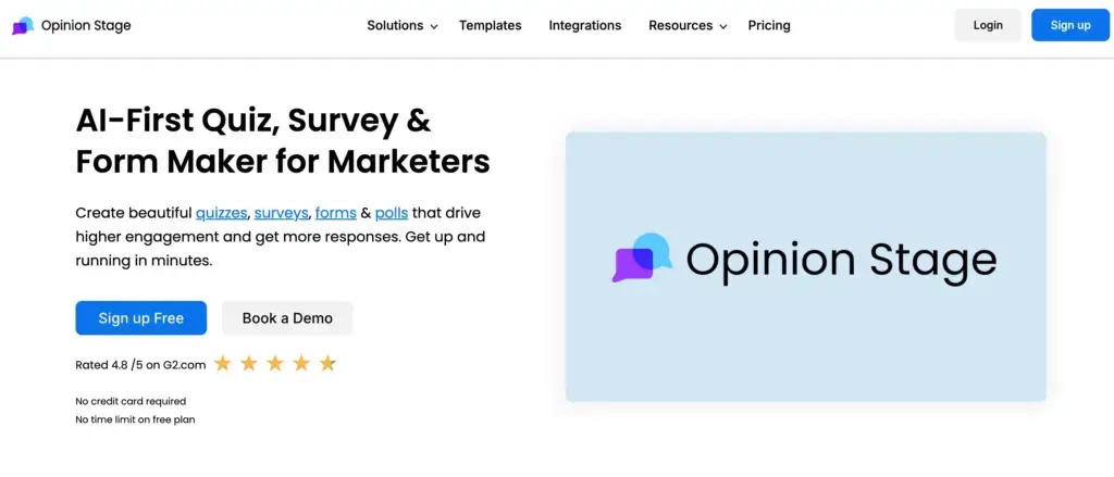 Opinion Stage Shopping & Trial Screenshot