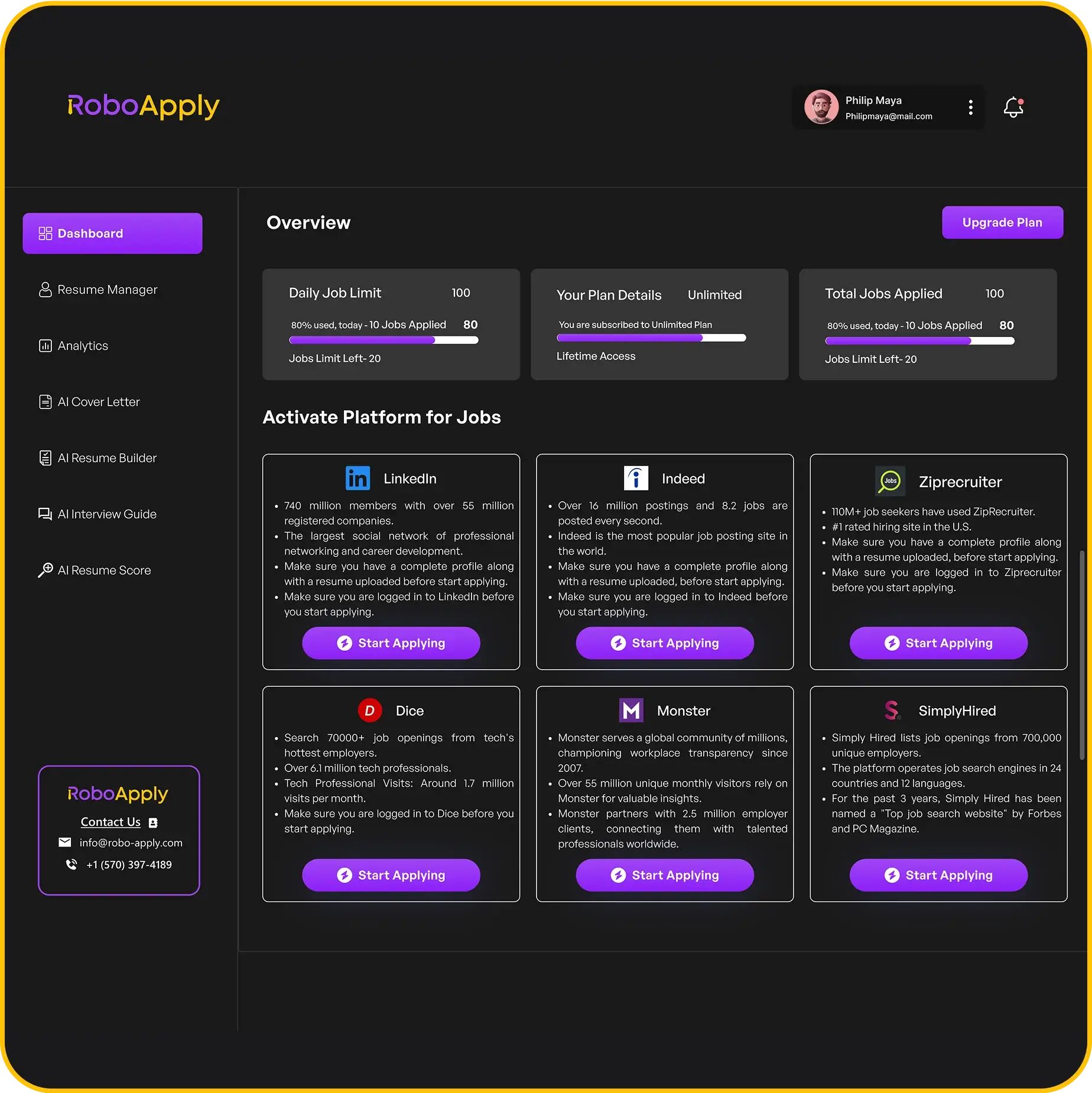 RoboApply Discount Coupon Screenshot