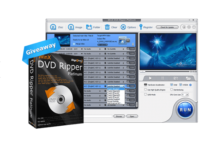 WinX DVD Ripper Platinum giveaway