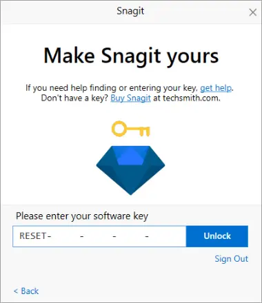 Reset Snagit Trial Period