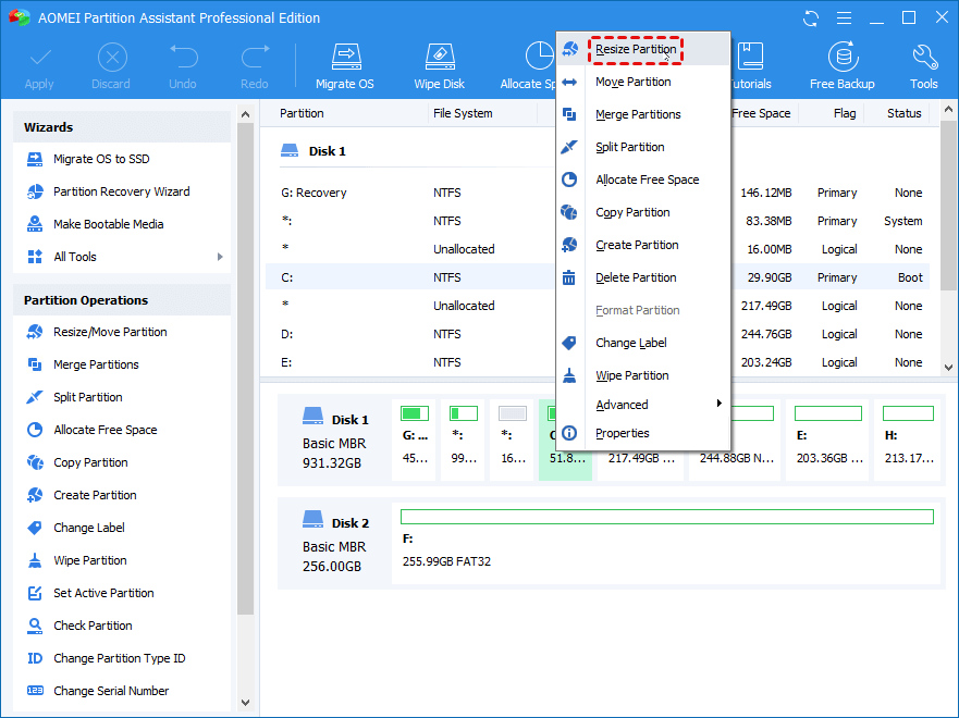 AOMEI Partition Assistant Standard