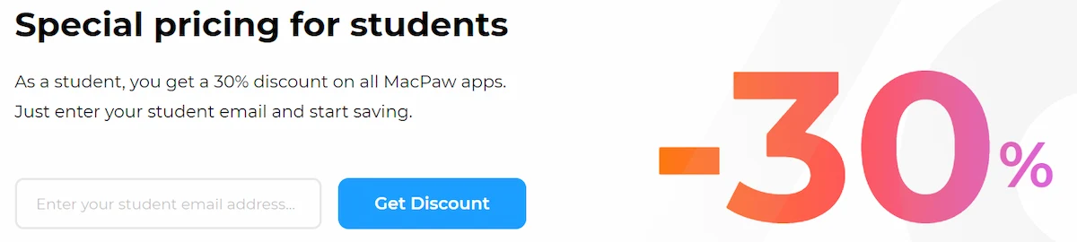 CleanMyMac Student Discount