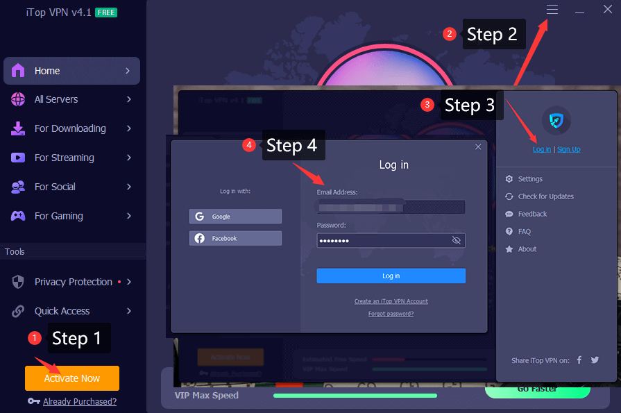 Activate iTopVPN Giveaway
