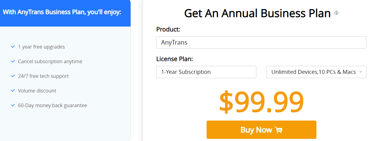 Activate AnyTrans Volume Discount