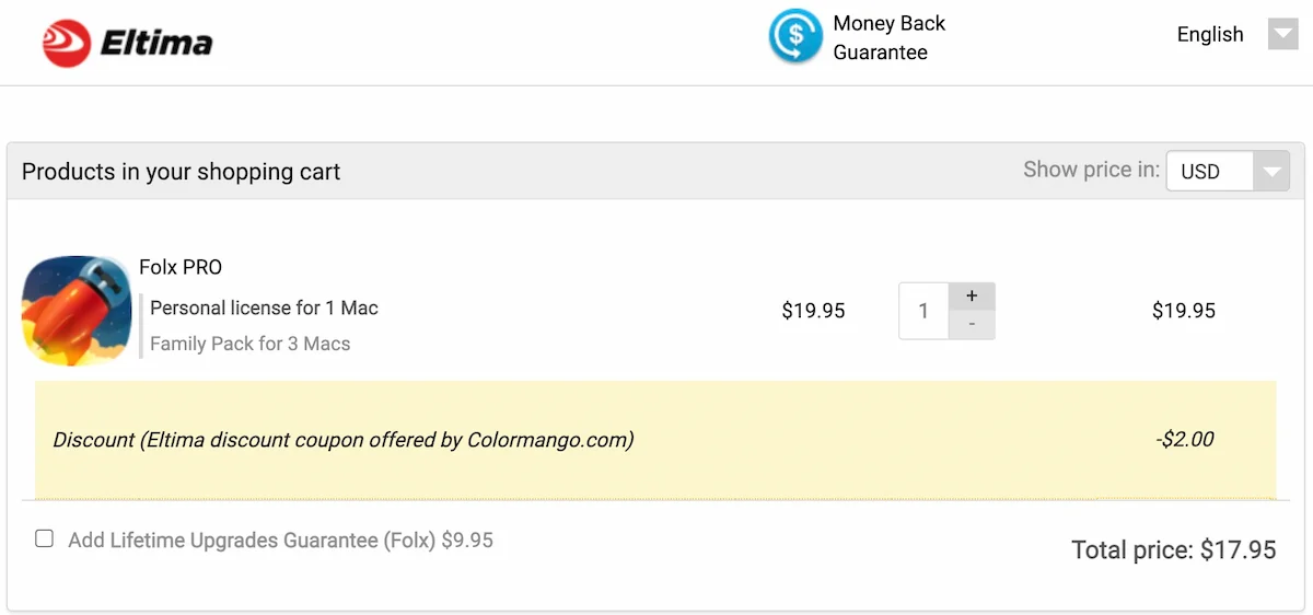 Activate Folx Pro Discount Coupon