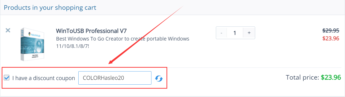 Activate WinToUSB Coupon Code