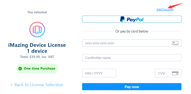 iMazing Checkout