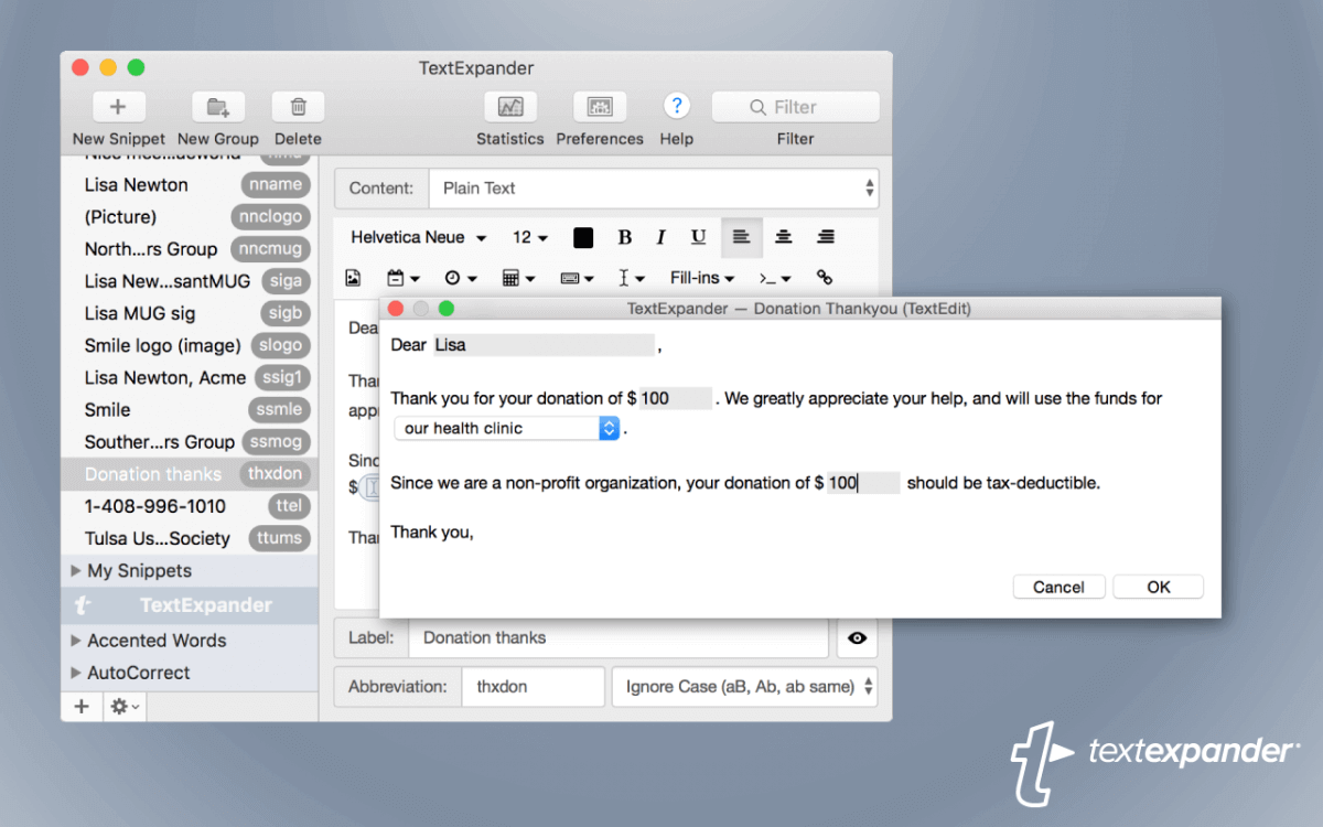 TextExpander