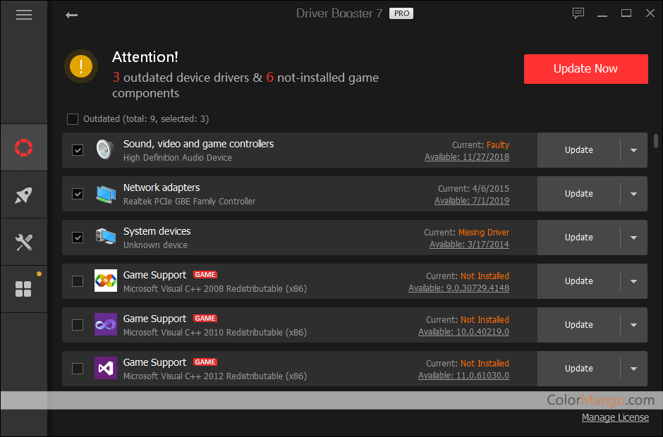 The Year's Best Driver Updater/Manager: IObit Driver Booster PRO