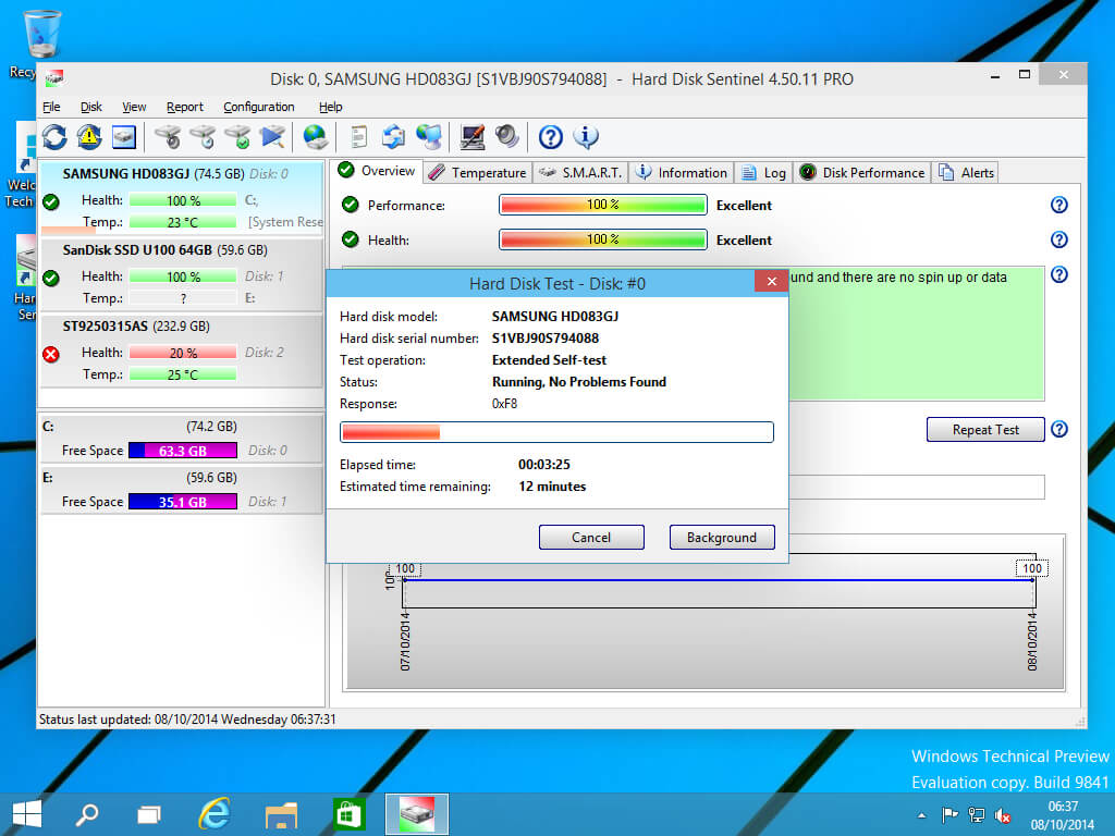 The Year's Best Multi-OS SSD/HDD monitoring and analysis software: Hard Disk Sentinel