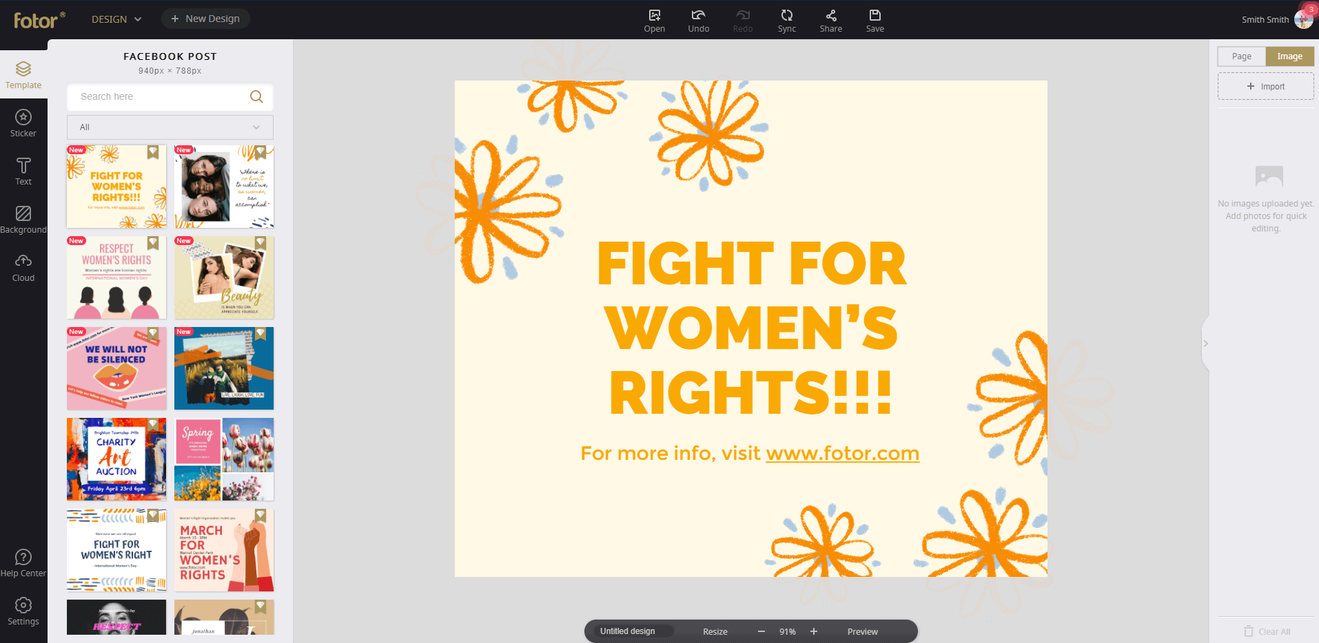 Fotor Image templates and materials