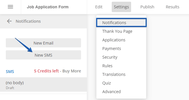 123FormBuilder Notification