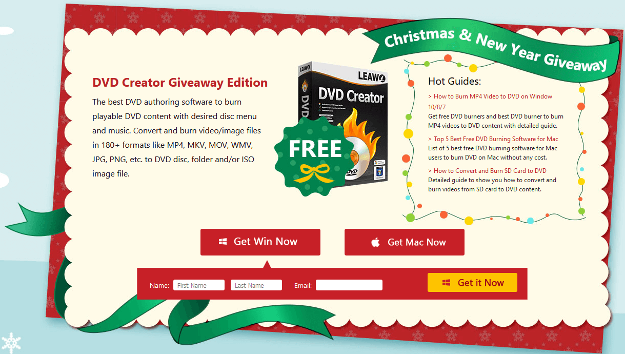 Leawo DVD Creator giveaway