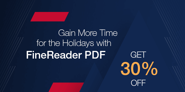 ABBYY FineReader PDF 2020 Christmas Holiday Sales