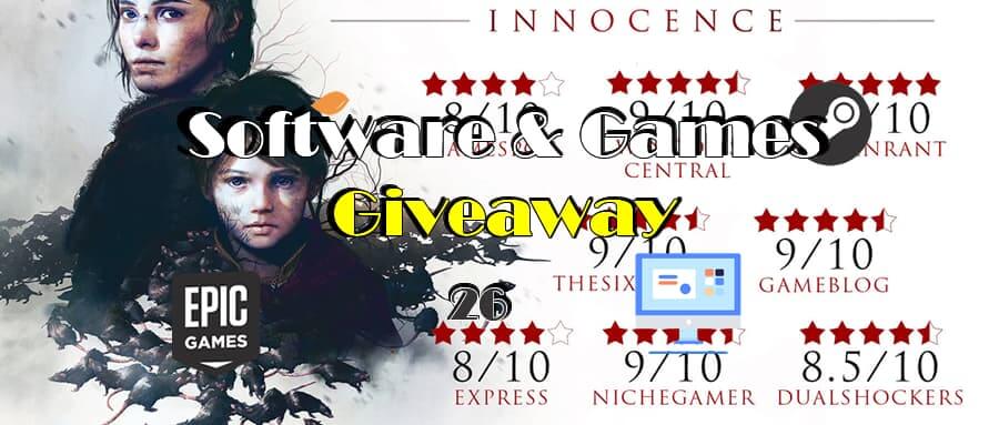 Giveaway! 100% FREE to Get A Plague Tale: Innocence, Battlefield V, Minit, IObit Uninstaller, Intego Antivirus, and so on!