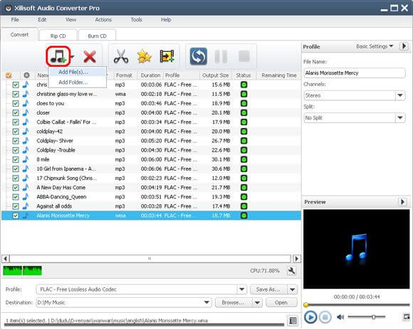 xilisoft dvd to audio converter
