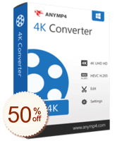 AnyMP4 4K Converter Discount Coupon