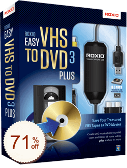 Roxio Easy VHS to DVD Discount Coupon