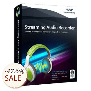 Wondershare Streaming Audio Recorder Discount Coupon