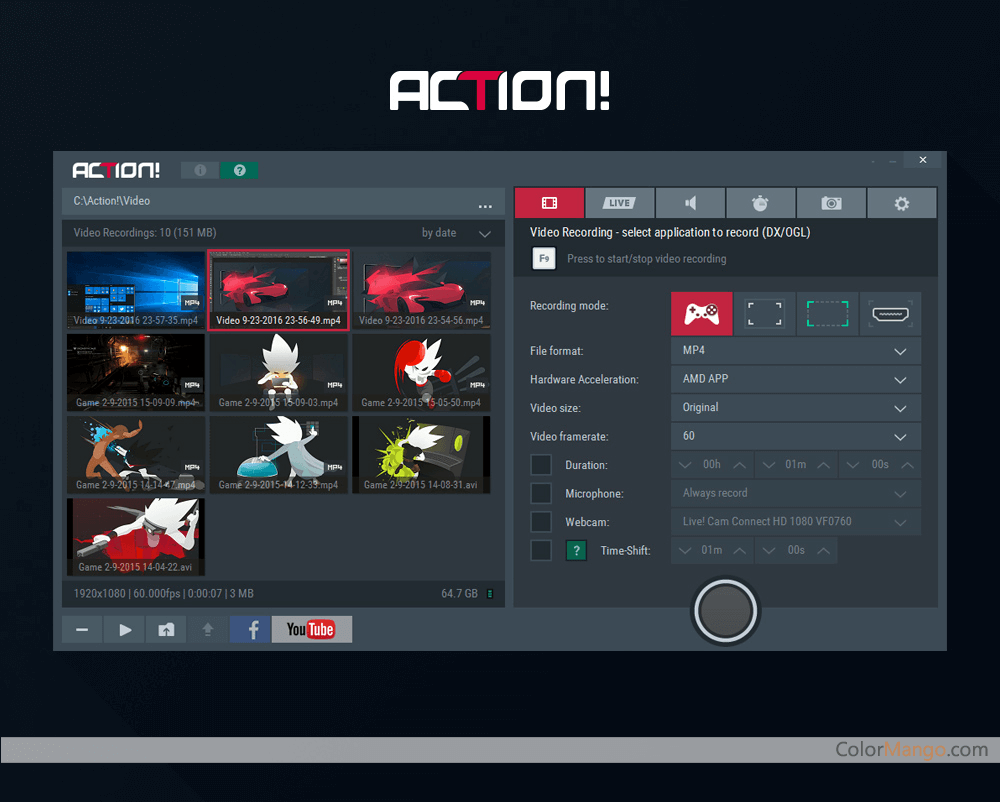 Action! - screen and game recorder Screenshot