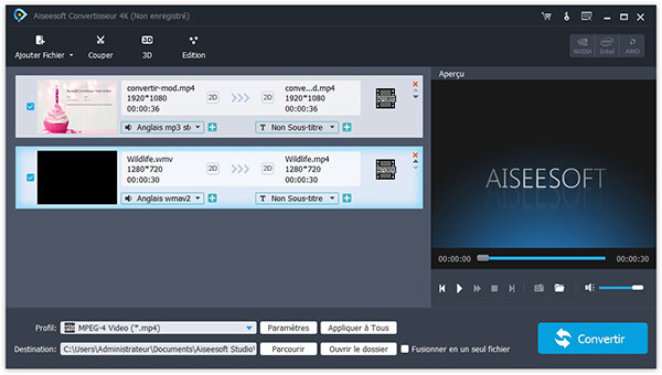 Aiseesoft Convertisseur 4K Screenshot