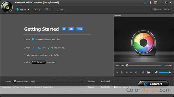 Aiseesoft WTV Converter Screenshot