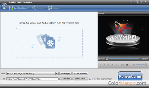 AnyMP4 Audio Convertisseur Screenshot
