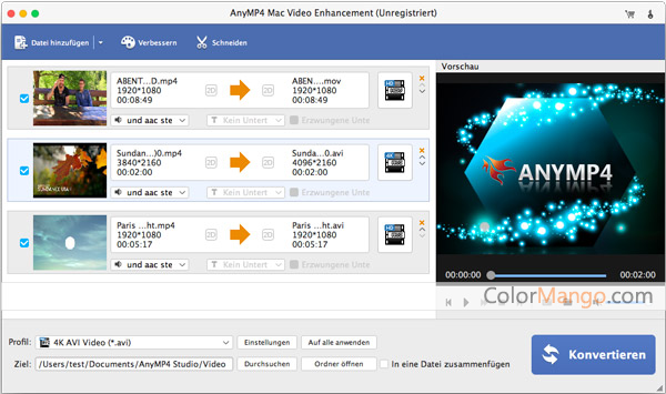 AnyMP4 Video Enhancement Screenshot