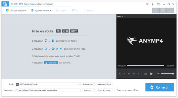 AnyMP4 MP4 Converter Screenshot