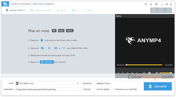 AnyMP4 Convertisseur Vidéo Screenshot