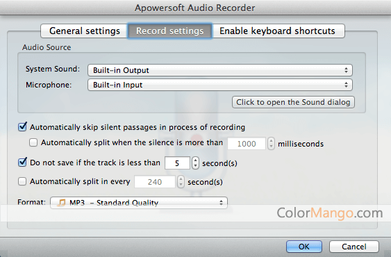 Apowersoft Audio Recorder for Mac Screenshot