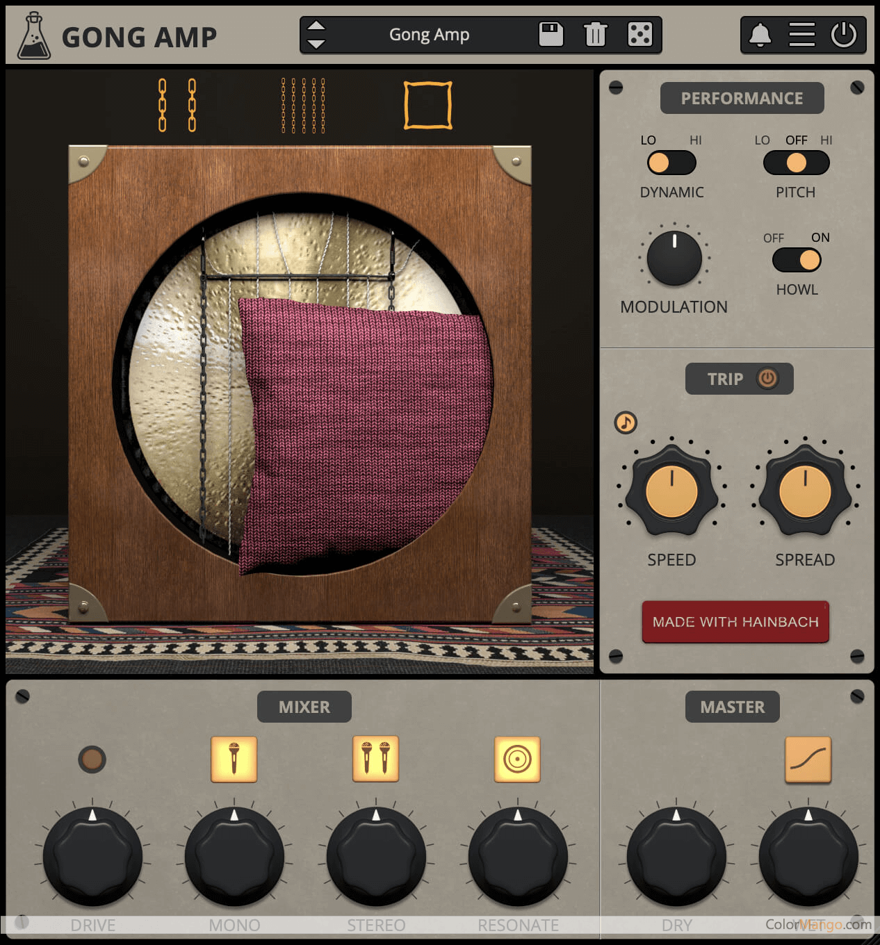 AudioThing - Gong Amp Screenshot