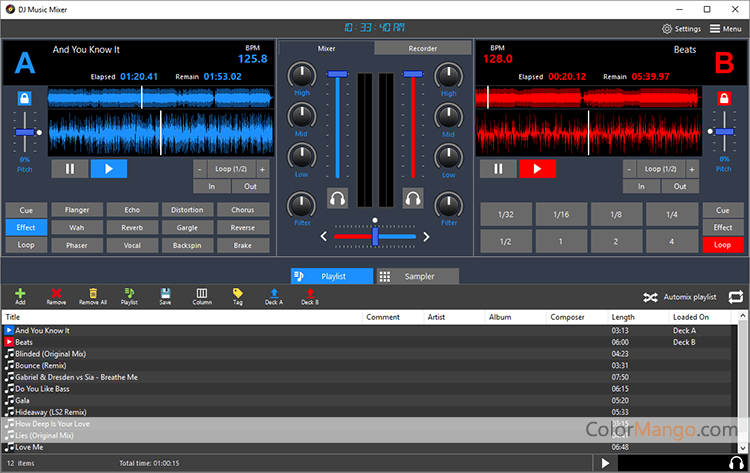 Program4Pc DJ Music Mixer Screenshot