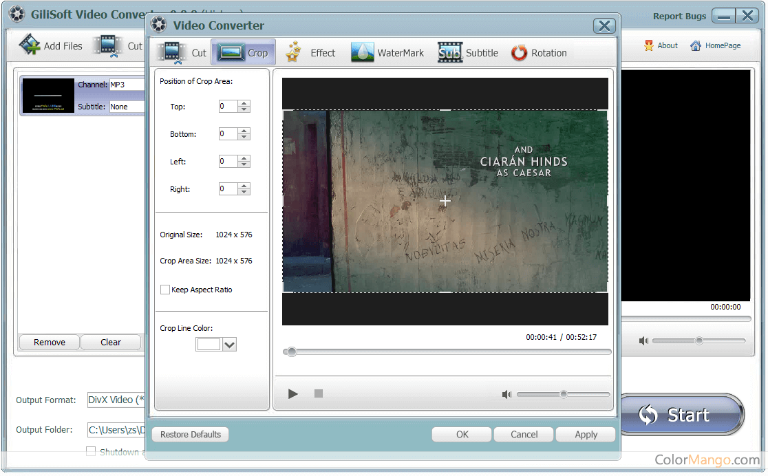 GiliSoft Video Converter Screenshot