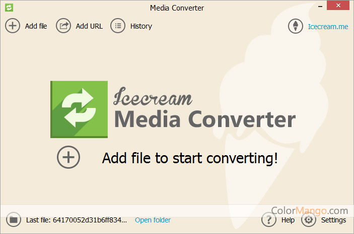 Icecream Media Converter Screenshot