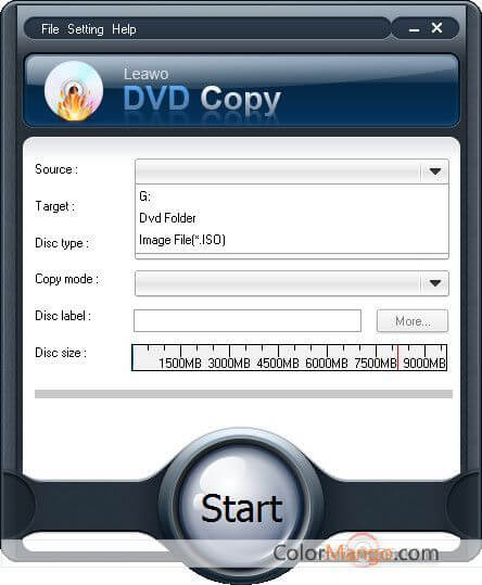 Leawo DVD Copy Screenshot
