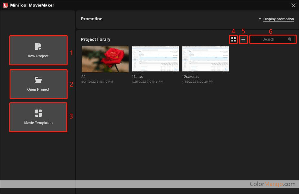 MiniTool MovieMaker Screenshot